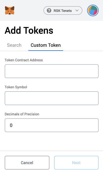 Add Custom Tokens